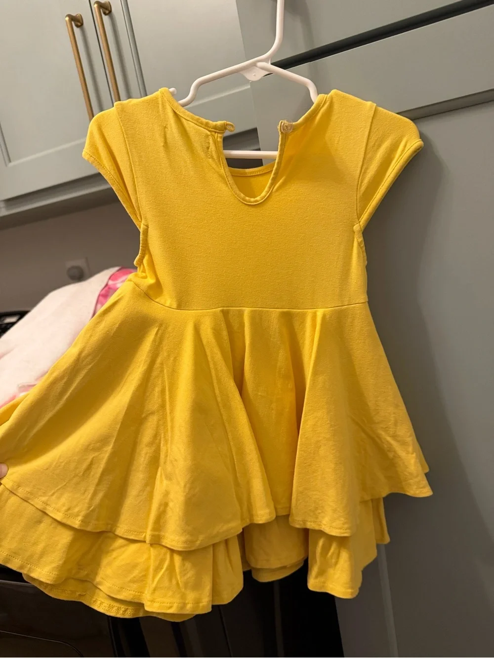 Well Dressed Wolf Yellow Twirl Dress for Girls